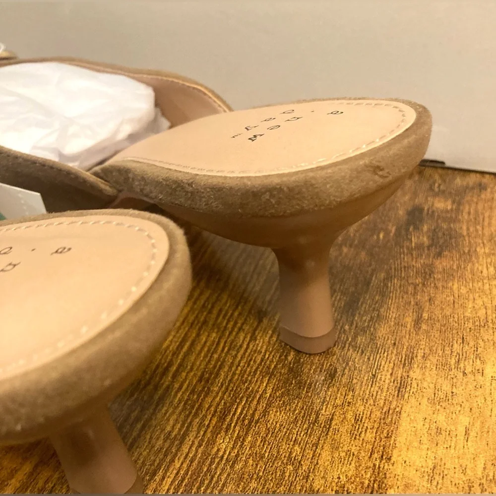 Women’s Larissa Pointed Toe Mule Heels – a New Day™ Beige Size 8.5 new - Picture 8 of 8